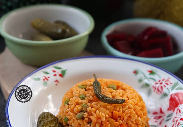 Sebzeli Bulgur Pilavı (Garnitürlü)