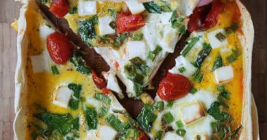 Airfray Lavaşta Frittata ve Çikolatalı Çıtır Milföy tarifi