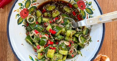 Kötekli Salatalık Salatası – Asya Usulü Salatalık