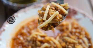 Erişteli Yeşil Mercimek Yemeği tarifi