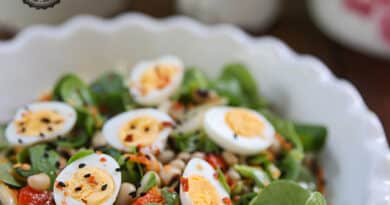 Bıldırcın Yumurtalı Doyurucu Semizotu Salatası tarifi