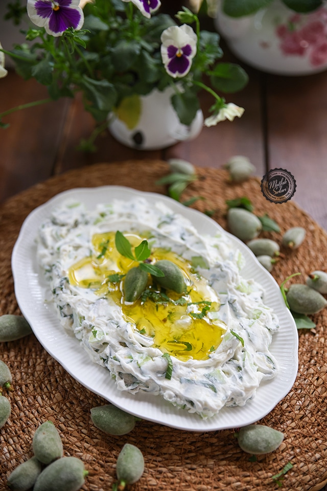 Çağlalı Salatalıklı Kuru Cacık